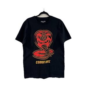 Cobra Kai Graphic Tee - Size M - Black - 100% Cotton - Official merch T-shirt